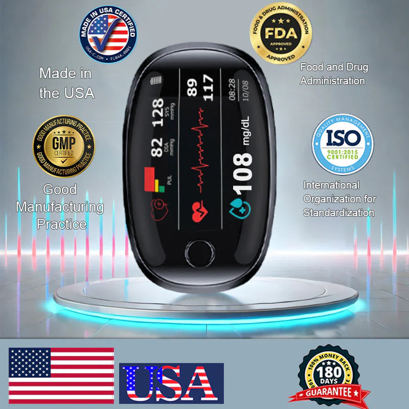【OFFICIAL STORE】Tidgloza™ Non-Invasive Blood Glucose Meter[99.9% Accuracy]