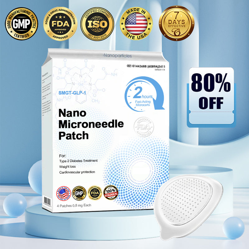 【Last Day Promotion 60% OFF🥇】 NIDDK-Tirzepatide Nano Microneedle Patch 🇺🇸🧀（Zero Pain, 24/7 Release | Lose 20lbs FAST | 90% Sugar Drop  ）